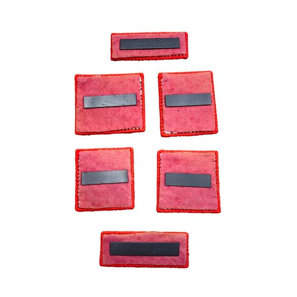 Vintage Red Kettle Apple Kitchen Organizer Plastic Canvas Magents - Picture 2 of 2